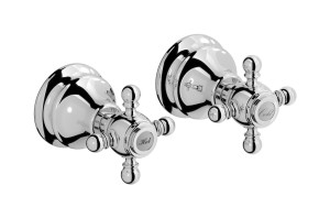 Встроенный смеситель для душа на 2 отверстия на 1 потребителя. WE ARE IB hr400cc Chrome Hermes