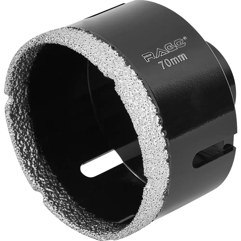 Алмазная коронка Rage 70 мм для керамогранита и плитки 87692480 STLM-0075105