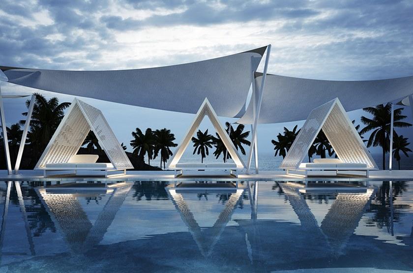 VONDOM Откидывающаяся грядка с зонтиком sun-id-1399283 - Вид №1