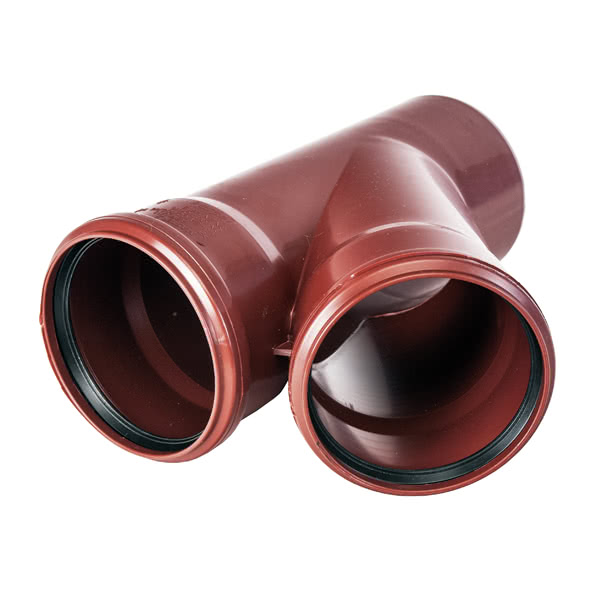 8M3145E160125 SANHA M3-145E тройник, угол 45°  DN 150x125 / OD 160x125 мм  - Вид №1