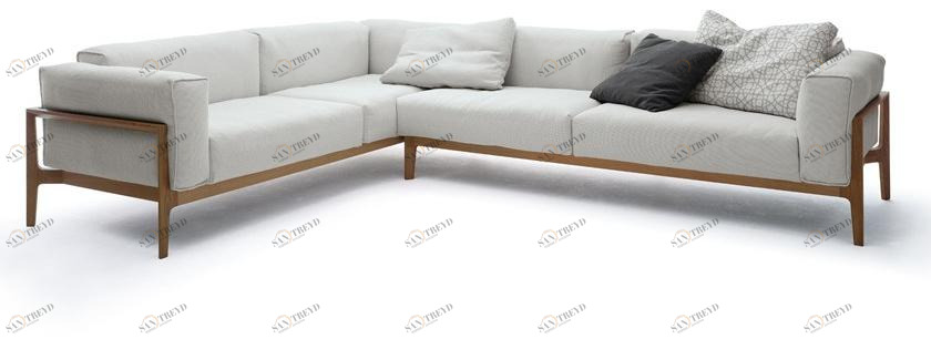 COR Угловой диван в ткани Elm sun-id-1463480