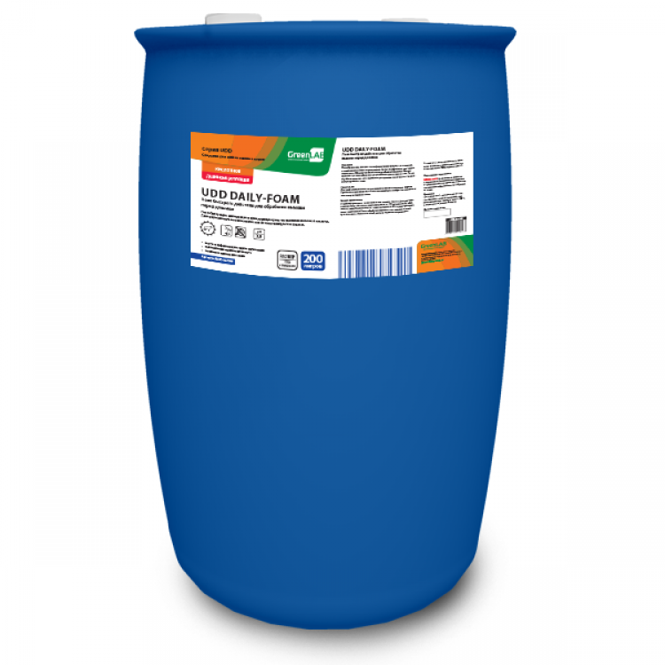UDD-02/200 GreenLAB UDD DAILY - FOAM, 200 л. Пена быстрого действия для обработки вымени перед доением 