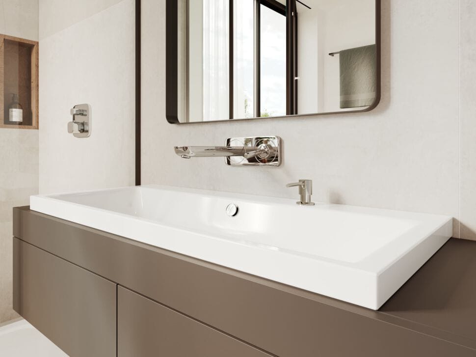 Двойная столешница из эмалированной стали KALDEWEI чистый ARCH-00045355