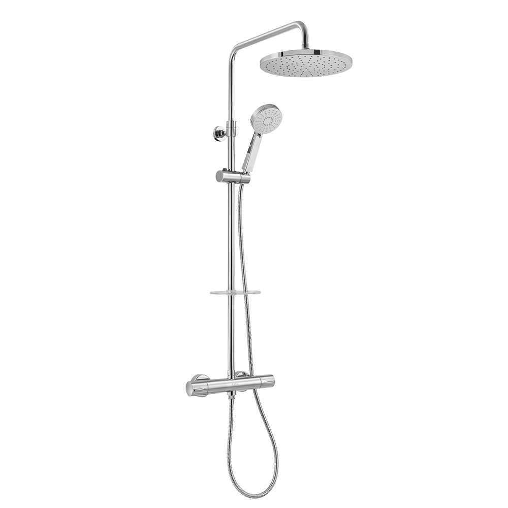 102102489  Термостатический смеситель для душа на телескопической колонке Eca 