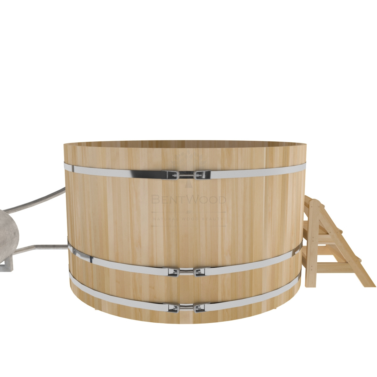 1620 Фурако из кедра D=2.1 с наружной печкой. Высота 1,2м. Исполнение "Премиум". Alyarus  - Вид №1