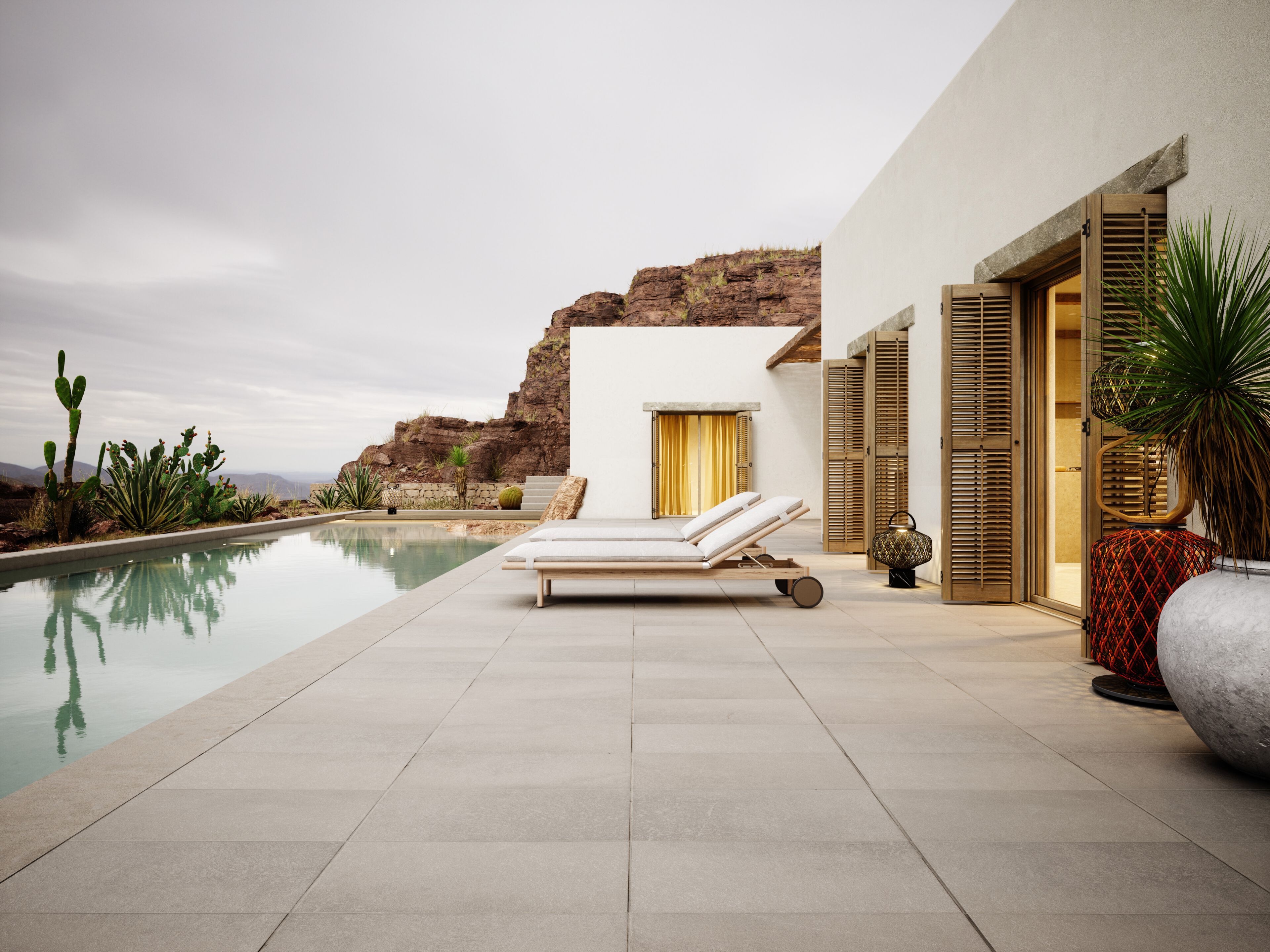 ТИК и ткань откидной садовый шезлонг DEDON TIBBO ARCH-00082802 - Вид №6