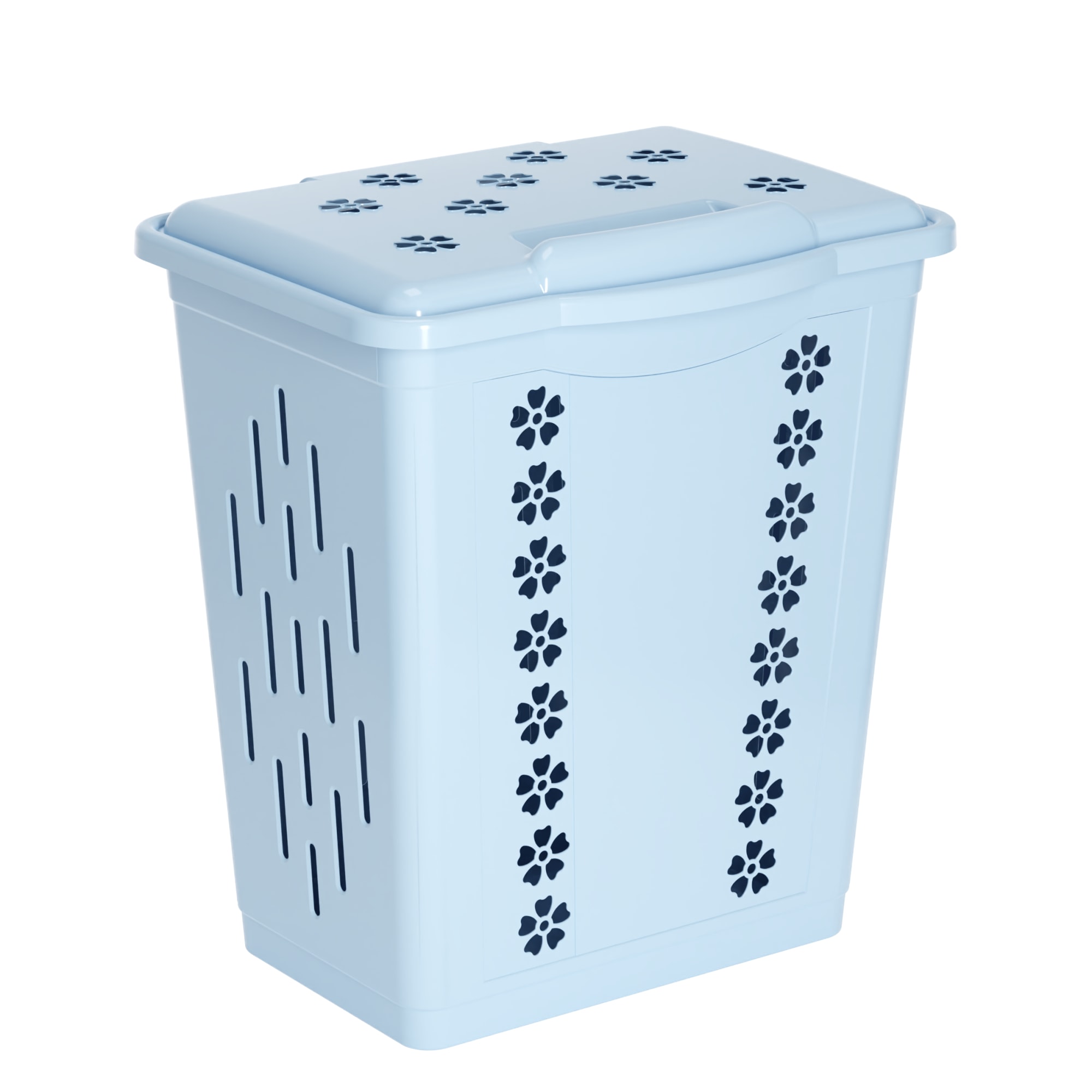 85436097 Корзина для белья 60 л цвет синий Корзина для белья 60л(Синий) Santreyd 