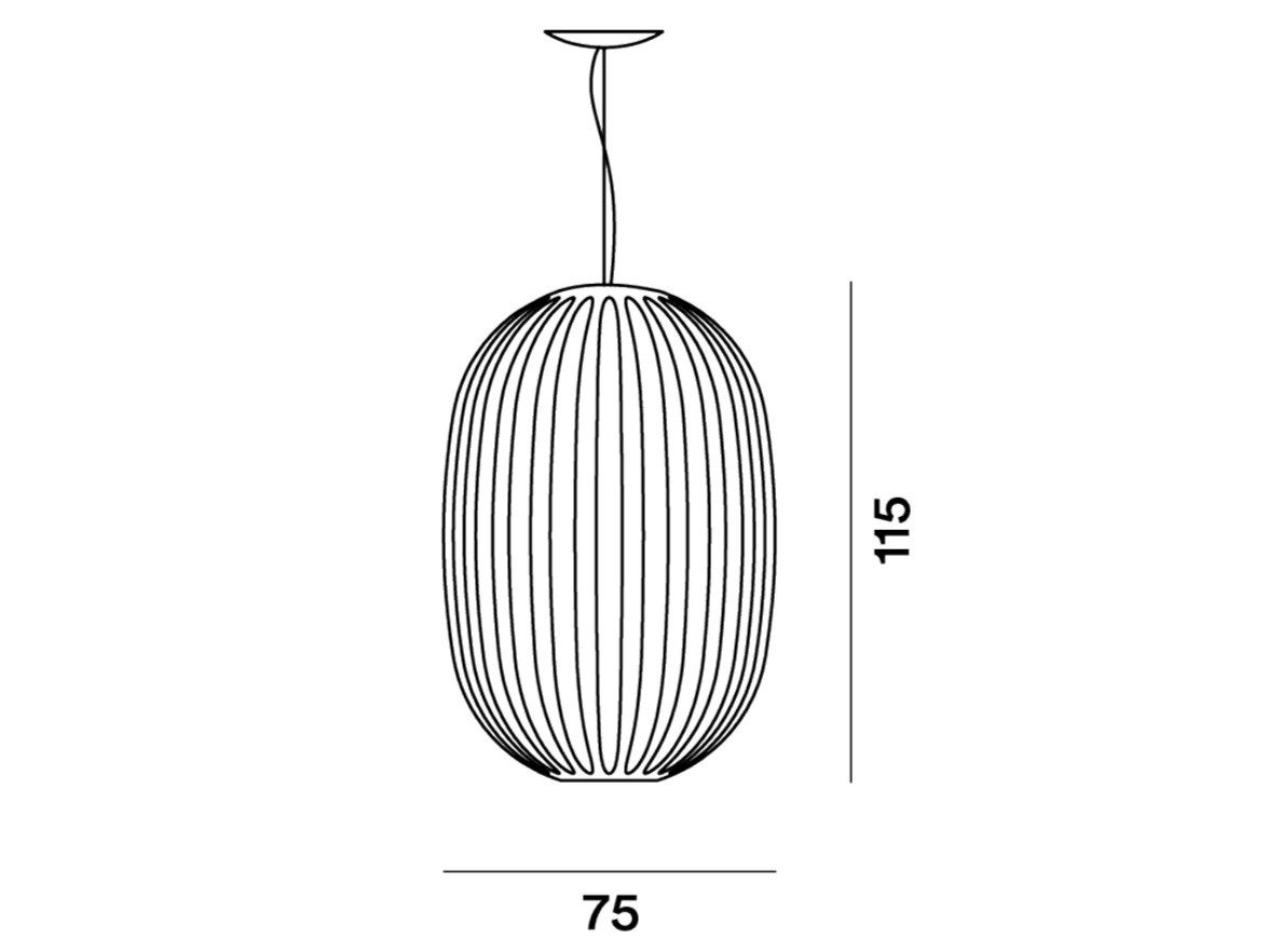 Подвесной светильник из поликарбоната Foscarini Plass ARCH-00110106 - Вид №6
