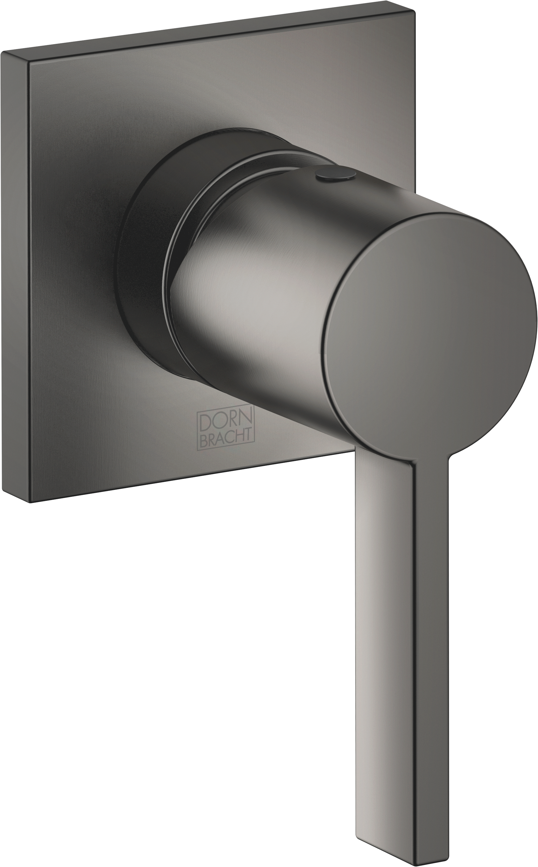 Смеситель однорычажный скрытого монтажа с крышкой – матовая темная платина