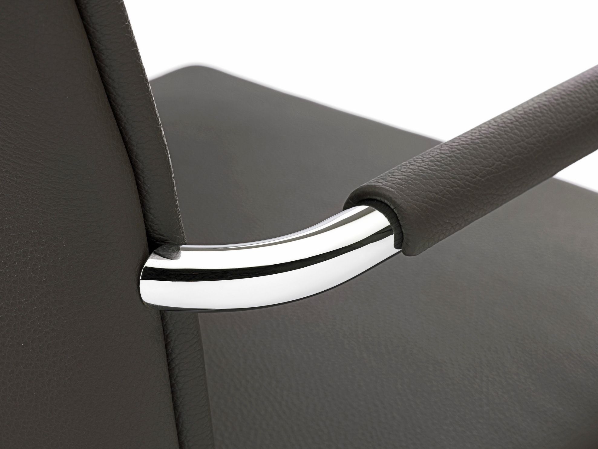 Кожаный консольный штабелируемый стул с подлокотниками Spiegels .pilot S ARCH-00084253 - Вид №4