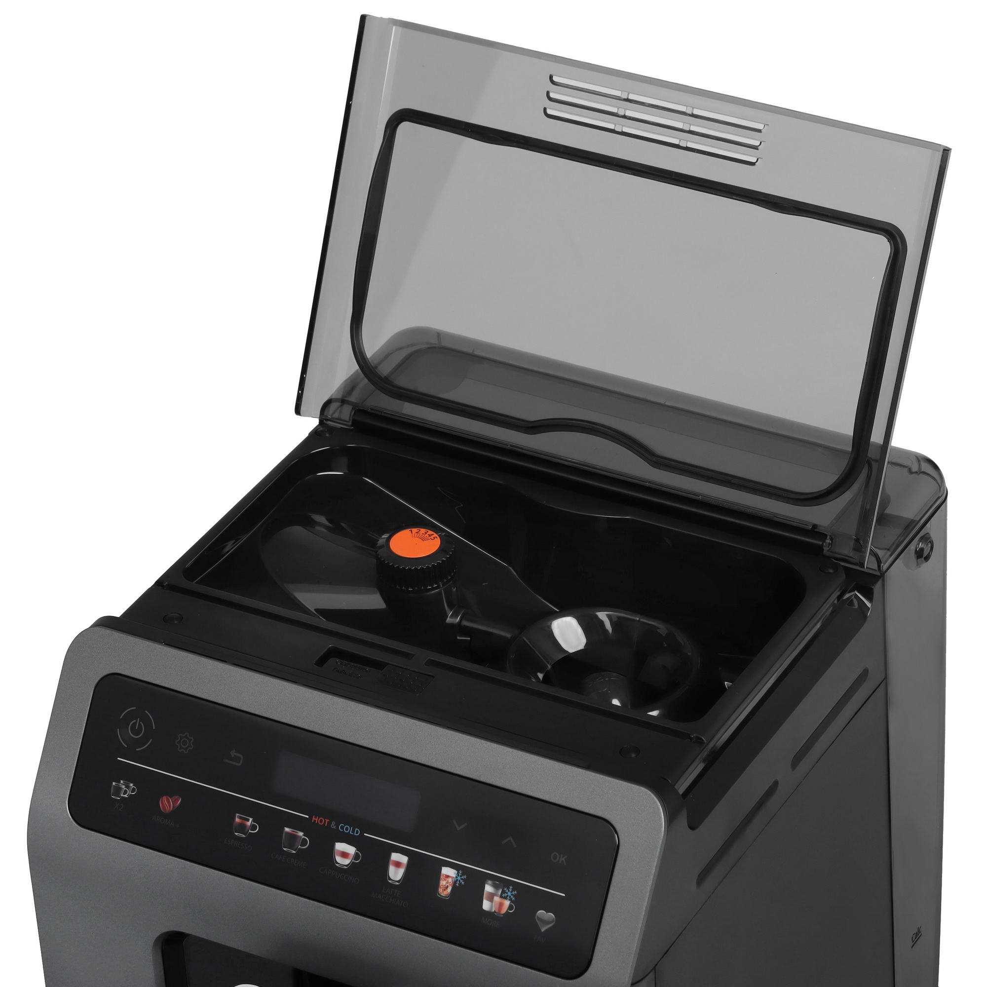 5636041 Кофемашина автоматическая Krups Evidence Hot & Cold EA898GF0 серый STDN-0099290 - Вид №5