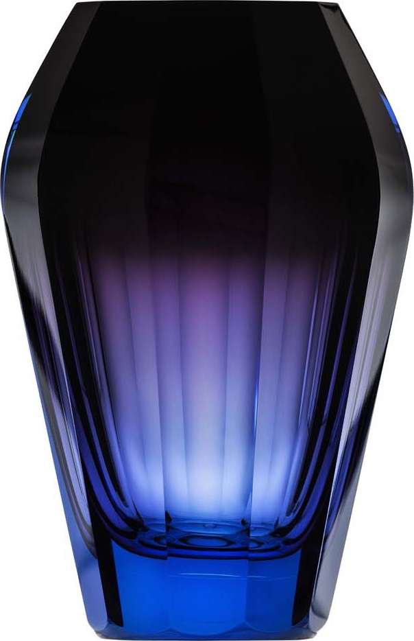 10669720 Moser Ваза Moser "Дива" 20см (аква-аметистовый) Хрусталь 