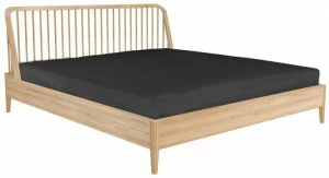 Ethnicraft Двуспальная кровать из дуба Oak spindle 51246-47