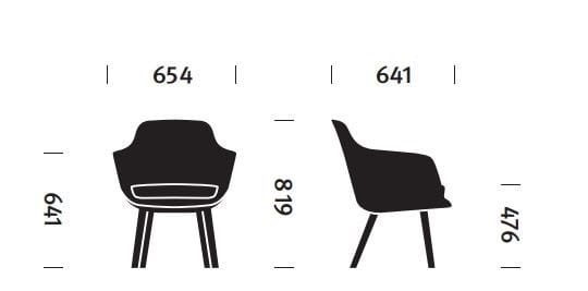 Тканевое кресло с подлокотниками Herman Miller Saiba ARCH-00098218 - Вид №5