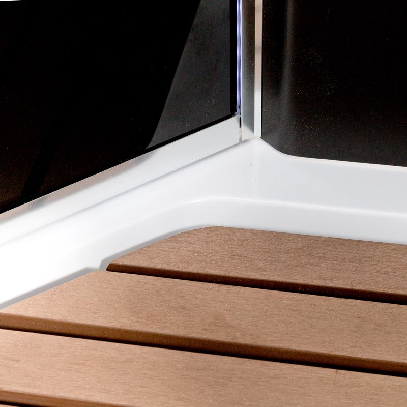 V8015 Душевая кабина DETO Серия V BМ1590 LED с гм. BLACK - Вид №10