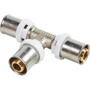 Тройник Aquasfera 16 мм никелированная латунь 027-8834