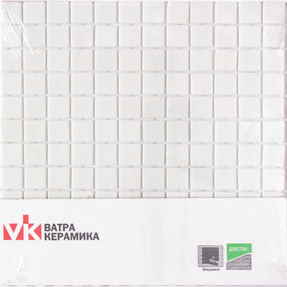 Мозаика Pietra Opalite Blanco стекломасса 31.1x4.9 см цвет белый 83681526 STLM-2167145 Santreyd Мозаика Onix - Вид №9