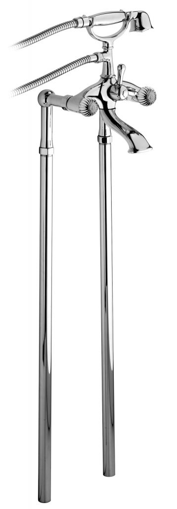 2528 Смеситель для ванны и душа напольный с душевым комплектом. Bongio Radiant