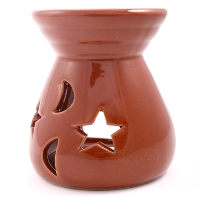 04538 Аромалампа "Вазочка со звездами" 7 см вазочка, жёлтая Giftman 