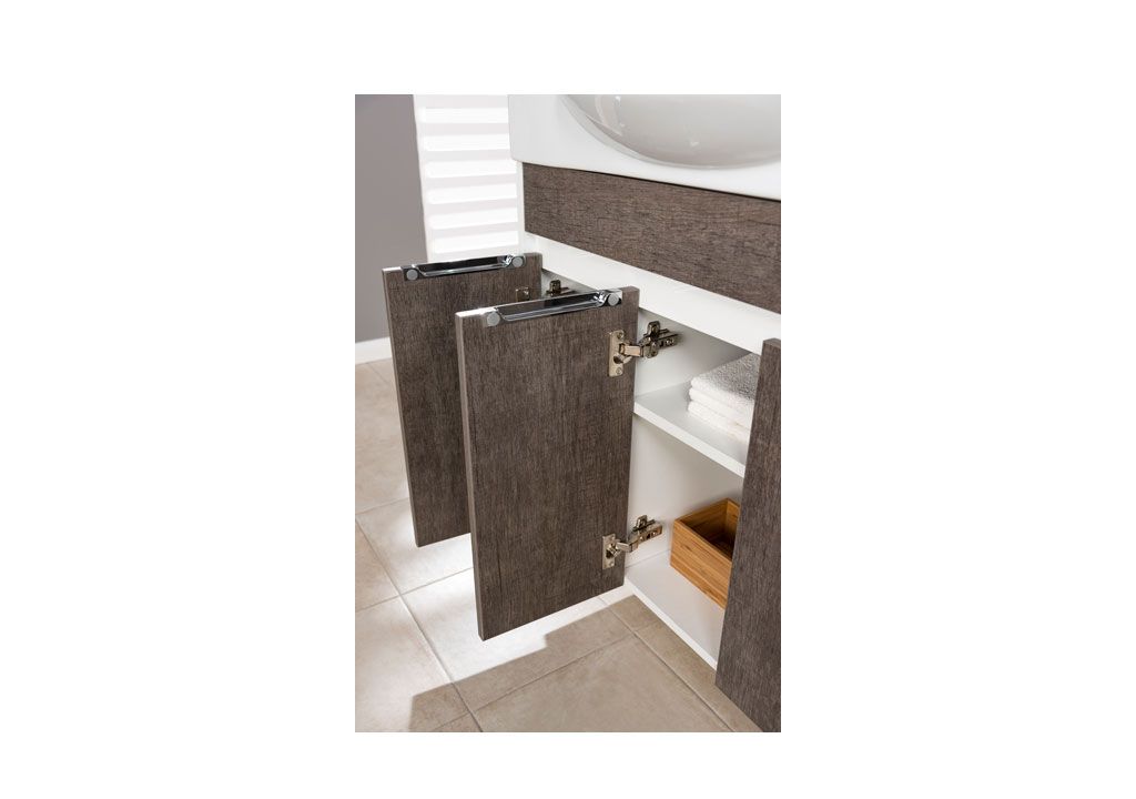 Тумба с раковиной Aquanet Коста 76 белый/дуб антик 0018840700188195 - Вид №7