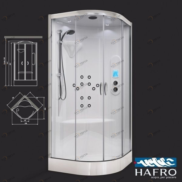 Душевая кабина угловая New-bi-size Junior 70/90 см 1NBA1N3 Gruppo Geromin