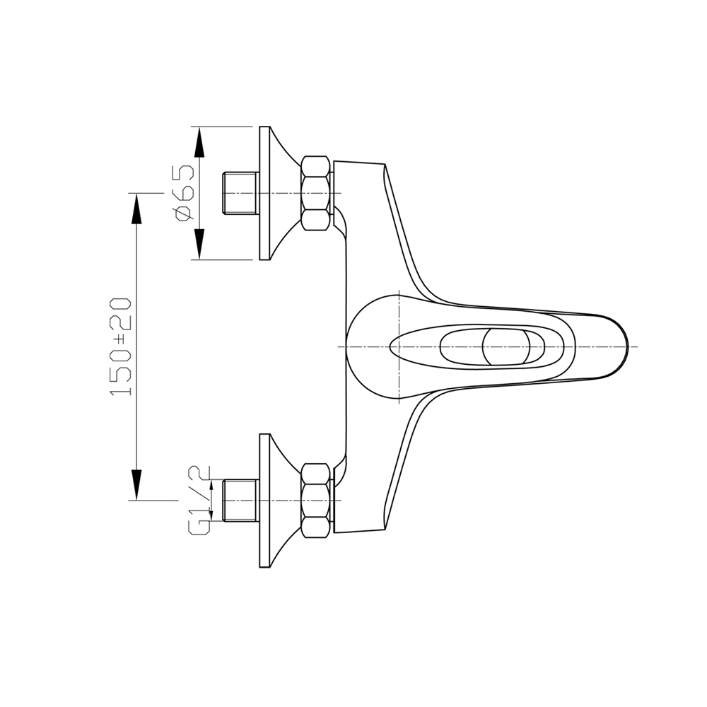 Смеситель для ванныRaiber R0081 однорычажный R0081 Santreyd  - Вид №2