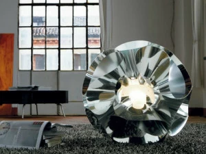 PANZERI Настольная лампа из алюминия Floral