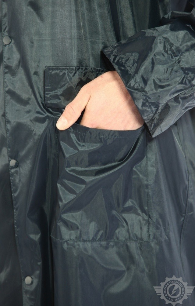 4957157 Плащ "Альбатрос ЛАЙТ" влагозащитный синий  Непромокаемая спецодежда  размер XXL  - Вид №6