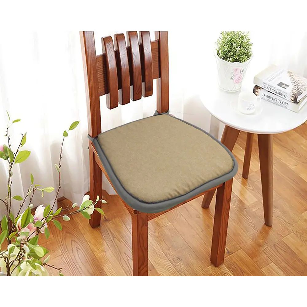 Галета для стула "Савана" 38/27x40x3 см цвет капучино LINEN WAY STLM-2149940 - Вид №3