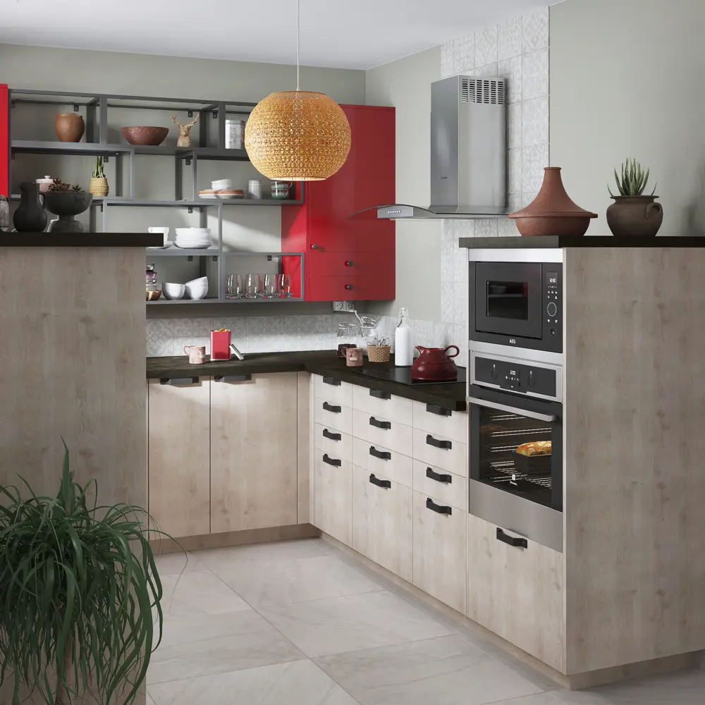 Фасад для кухонного шкафа Нордик 44.7x214.1 см Delinia ID ЛДСП цвет бежевый STLM-2147301 - Вид №6