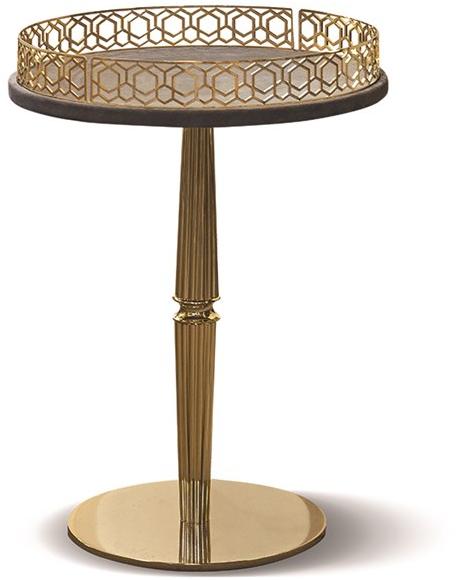 Longhi Кожаный журнальный столик с подносом Loveluxe 2015 – regency collection Y 730 - Вид №5