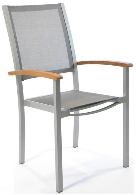 FISCHER MÖBEL Алюминиевый садовый стул с подлокотниками, с высокой спинкой Forum sun-id-1378982 - Вид №1