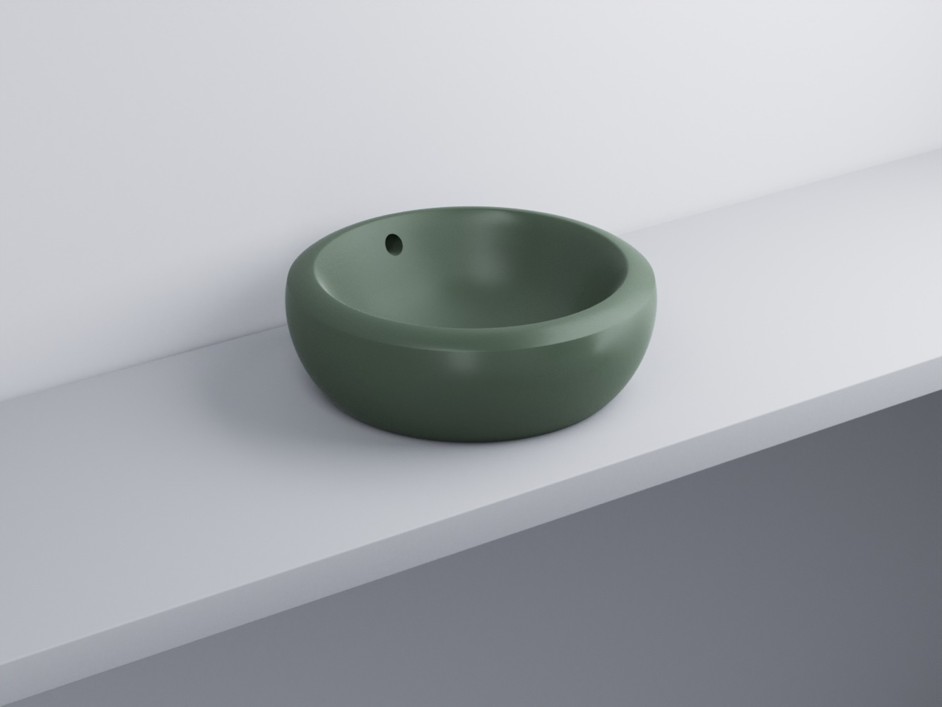 FLLA45-MU Раковина накладная прямоугольная 45 cielo Fluid Ceramica Cielo