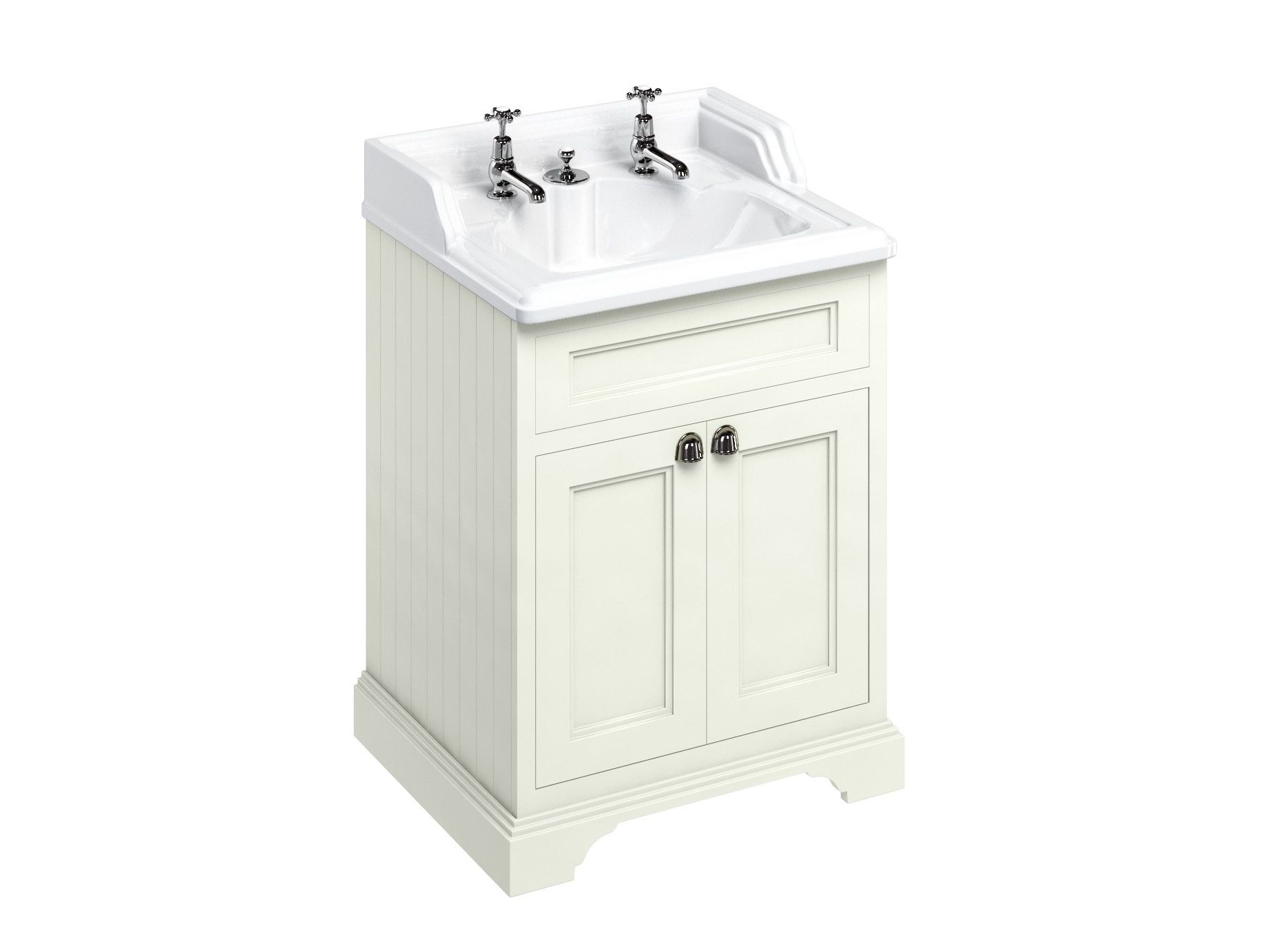 Деревянный одноместный напольный умывальник с дверцами Burlington Классическая ARCH-00027748 - Вид №3