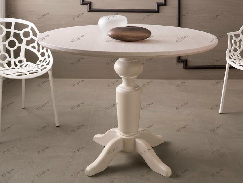 Callesella Arredamenti Стол для гостиной из дерева с основанием 4 звезды sun-id-1421374