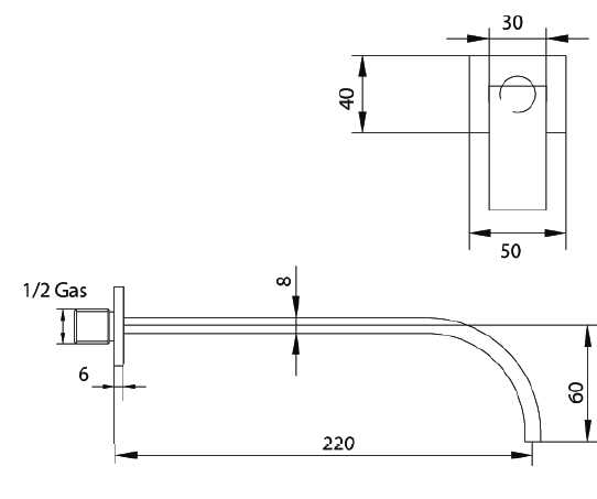 633820PN00 Излив Bandini Ice Cube 2 Santreyd  - Вид №1