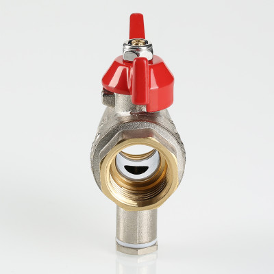 VT.247.N.04 Кран шаровой для подключения датчика температуры Valtec 1/2"  - Вид №2