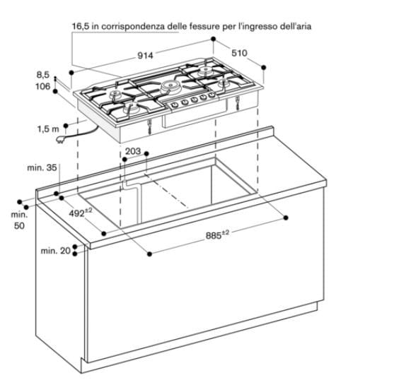 Газовая плита GAGGENAU серия 200 ARCH-00055788 - Вид №3