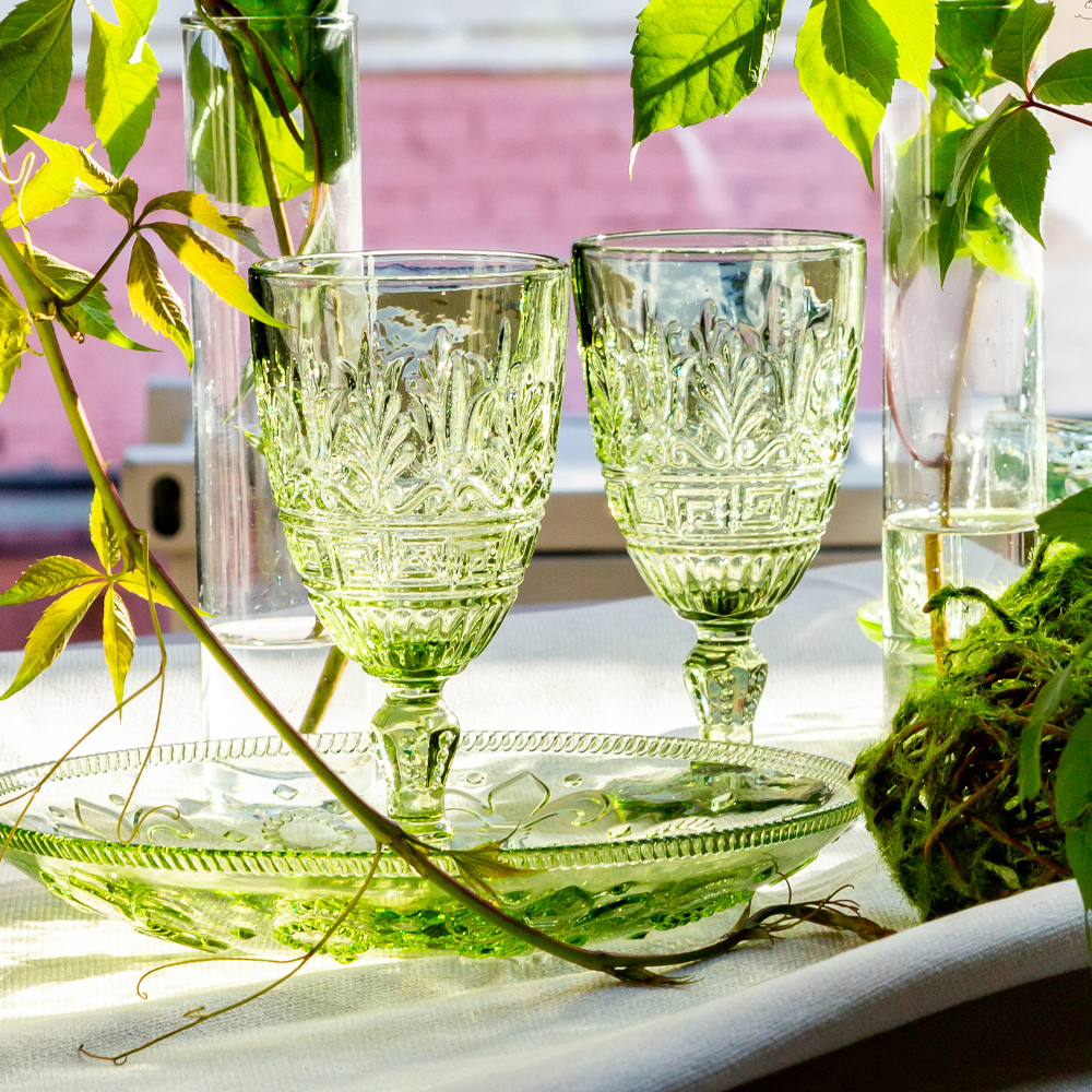 21091718 Комплект бокалов «Хлоя» (6 штук, зеленый опал) Object Desire Светский прием  - Вид №3