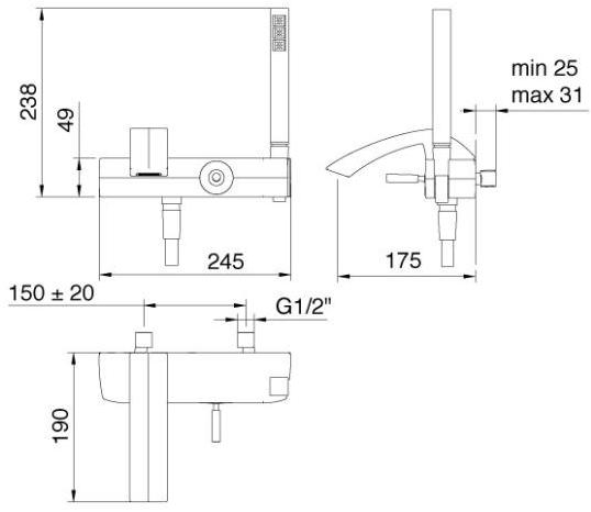 Rubinetterie Treemme Archè  0200  - Вид №2