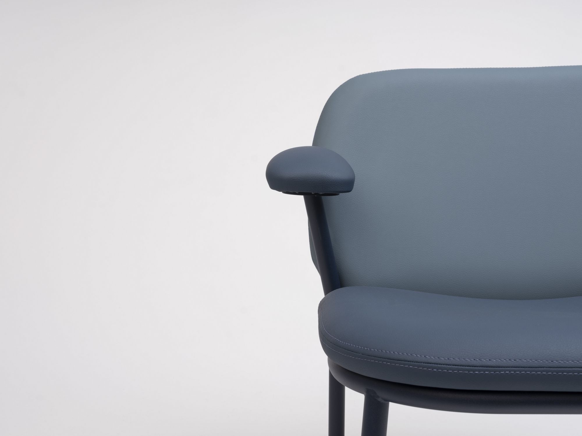 Кожаный мягкий стул с подлокотниками ONDARRETA шерсть ARCH-00093633 - Вид №2