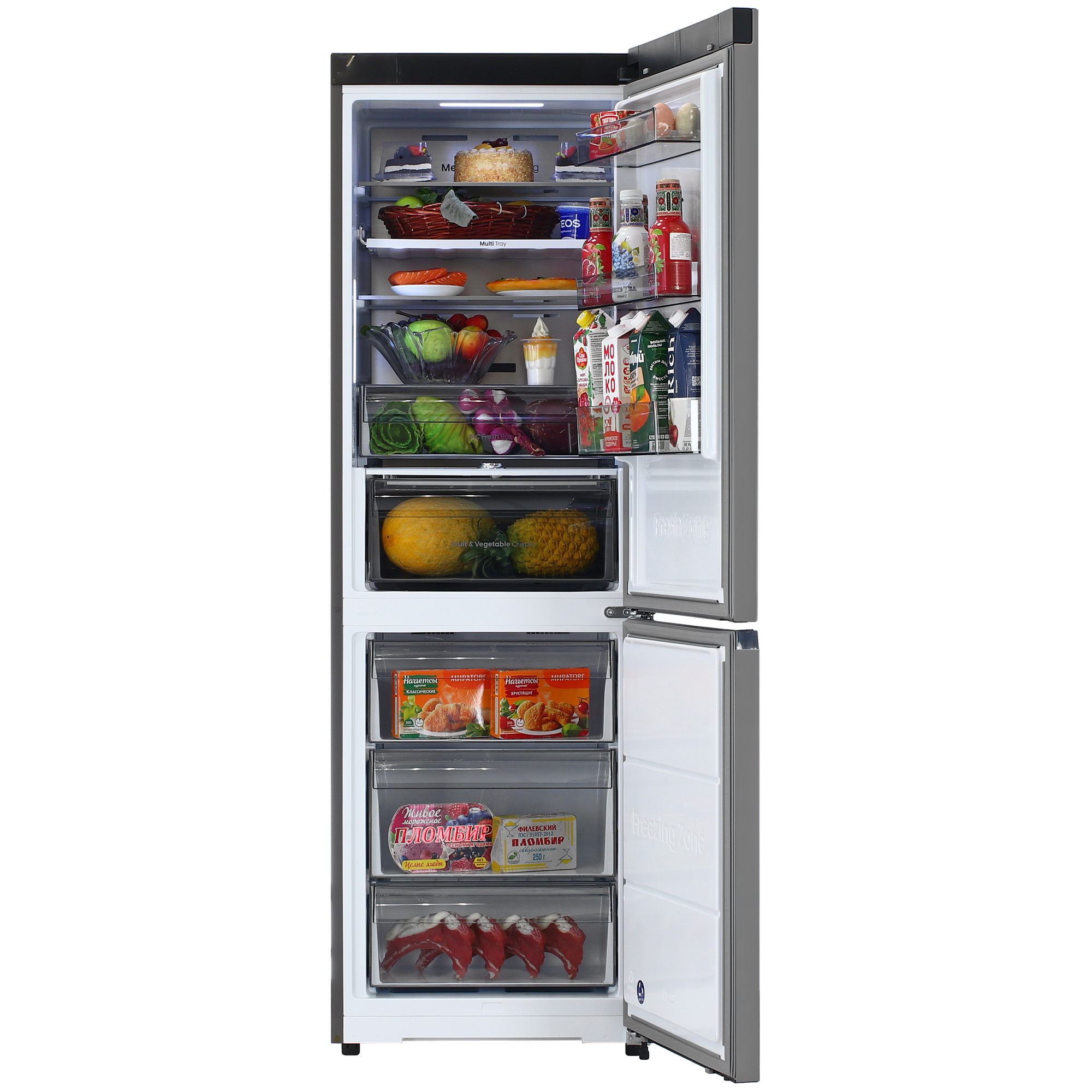 9199741 Холодильник с морозильником   Hisense RB3K330SAC1 серебристый STDN-0021209 - Вид №5