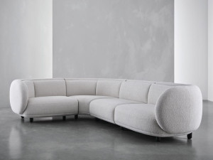 3-местный угловой диван из ткани