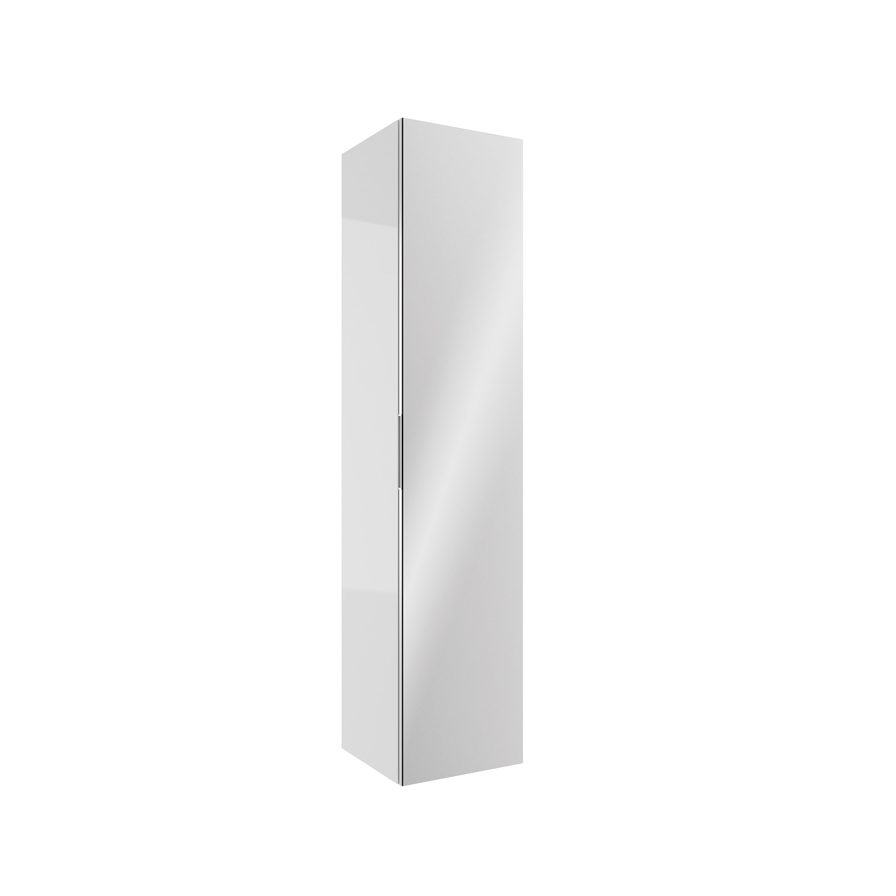 26861 SALGAR Колонна АЛЬЯНС 1600 двусторонняя 1 зеркальная дверца GLOSS WHITE 350 x 1600 x 349 мм Глянцевый белый 