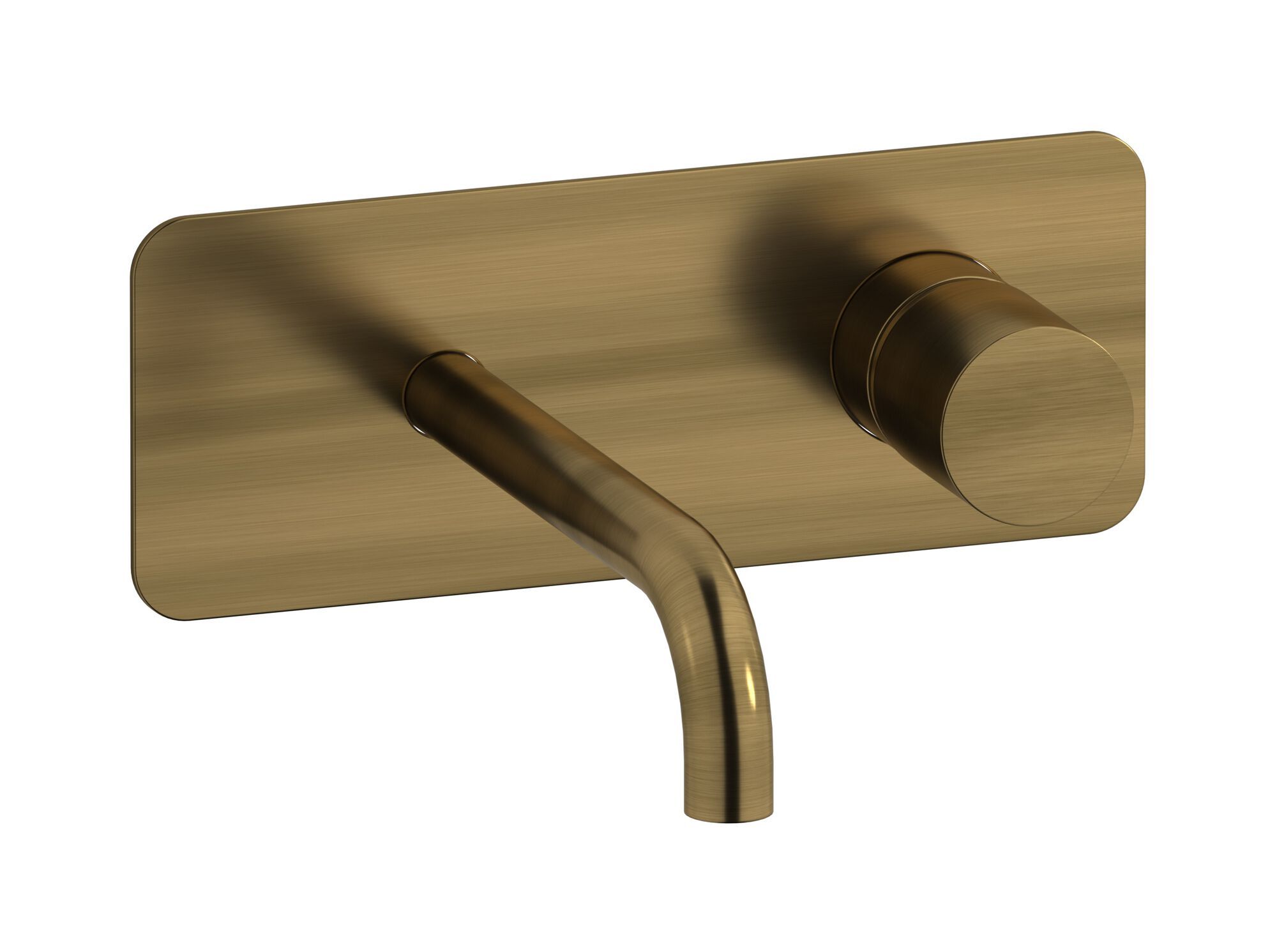 Настенный смеситель для раковины с 2 отверстиями и автоматическим сливом IB Brera ARCH-00042808 - Вид №3