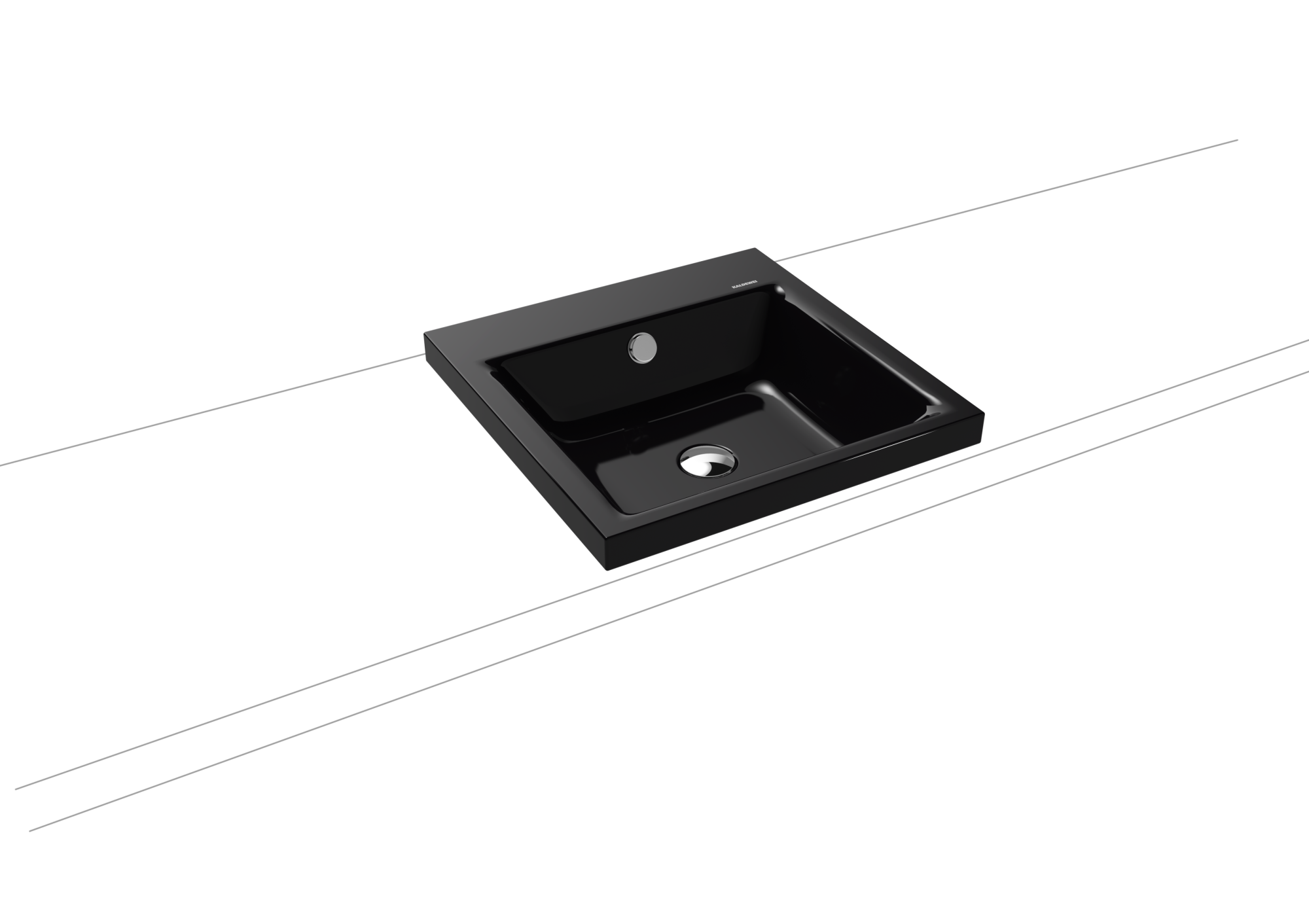 Умывальник KALDEWEI Сталь эмалированная 3153 178 черный 31533083178 