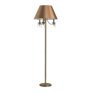 Торшер с абажуром бронзовый Lugano LUG-LS-3(P/A) KUTEK LUGANO 00-3948908 Бронза