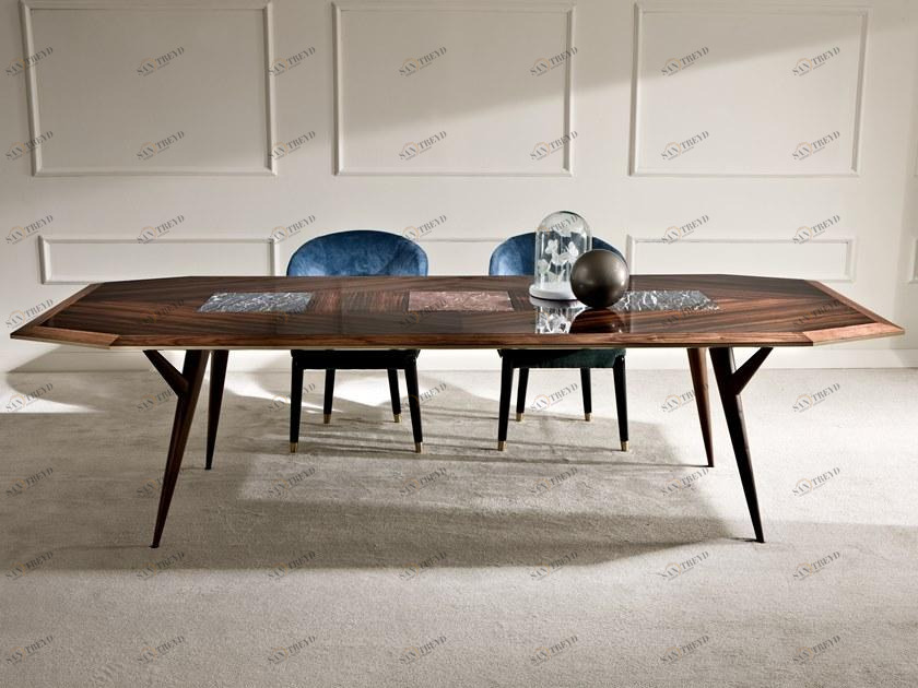 Rozzoni Прямоугольный стол из черного дерева Ambra sun-id-1513370