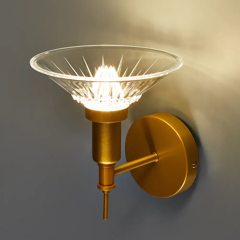 Arte Lamp Alessia — золотое бра с нейтральным белым светом 89374442 STLM-1323934