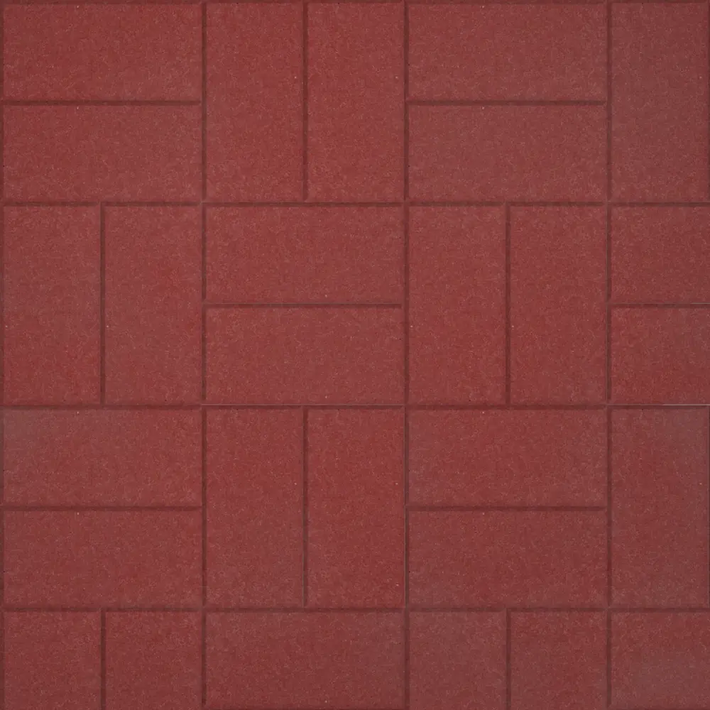 Тротуарная плитка Кирпичик 200x100x60 мм красный 82627387 STLM-2058105 Santreyd  - Вид №1